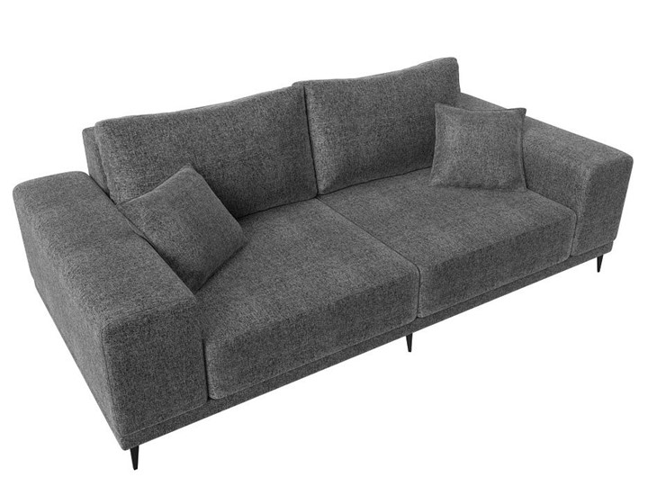 Прямой диван Льюес НПБ, Серый (рогожка) в Магадане - изображение 5