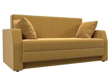 Прямой диван Малютка, Желтый (микровельвет) в Магадане