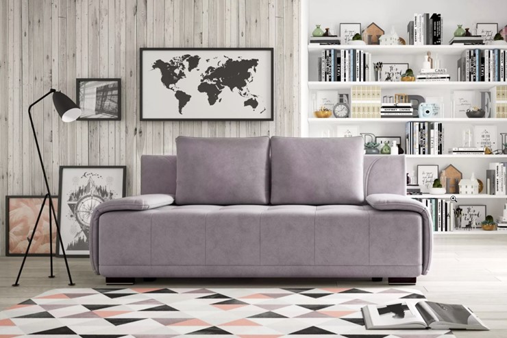 Прямой диван Милан - 1 СК, Велюр Кашемир 890 в Магадане - изображение 6