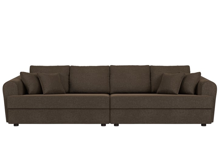 Прямой диван Милтон, Коричневый (рогожка) в Магадане - изображение 3