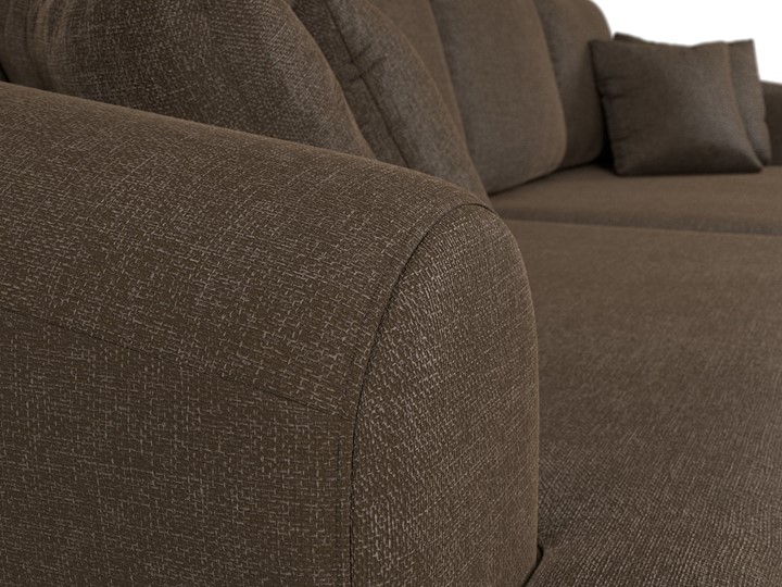 Прямой диван Милтон, Коричневый (рогожка) в Магадане - изображение 5