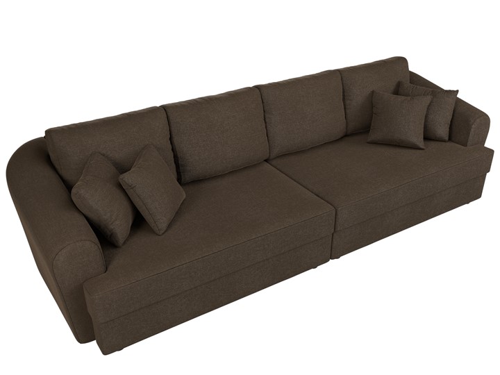 Прямой диван Милтон, Коричневый (рогожка) в Магадане - изображение 6