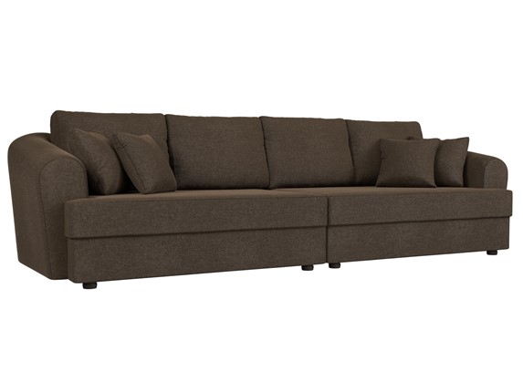 Прямой диван Милтон, Коричневый (рогожка) в Магадане - изображение