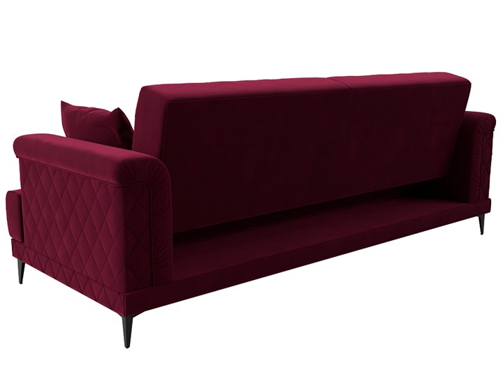 Прямой диван Орлеан, Бордовый (Микровельвет) в Магадане - изображение 2