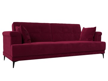 Прямой диван Орлеан, Бордовый (Микровельвет) в Магадане - предосмотр