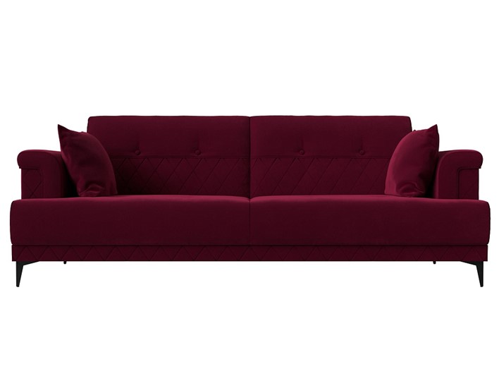 Прямой диван Орлеан, Бордовый (Микровельвет) в Магадане - изображение 4