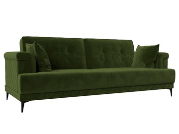 Прямой диван Орлеан, Зеленый (Микровельвет) в Магадане