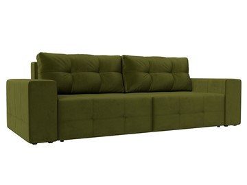 Прямой диван Перри НПБ, Зеленый (микровельвет) в Магадане - предосмотр