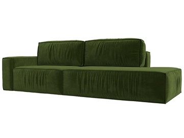 Прямой диван Прага Модерн, Зеленый (микровельвет) в Магадане - предосмотр