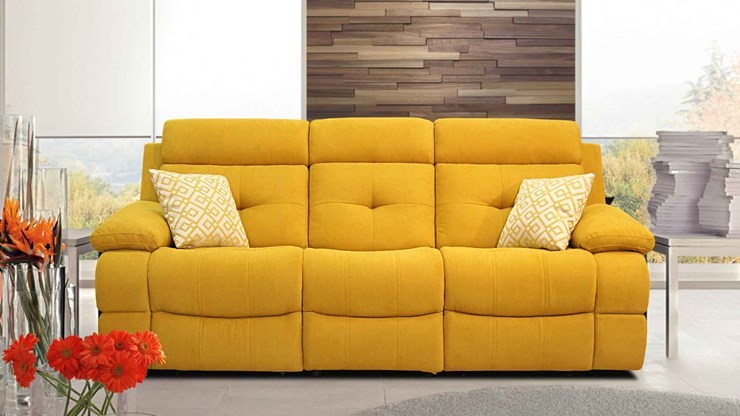 Прямой диван Рокфорд БД, 2 реклайнера в Магадане - изображение 4