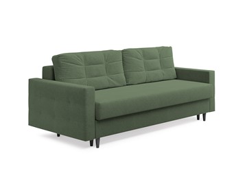 Прямой диван Sсandy, ножки Венге, Рогожка зеленый в Магадане - предосмотр