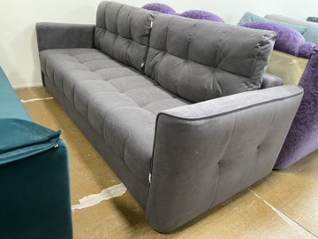 Прямой диван Татьяна 5 БД Modus 22 Серый велюр в Магадане