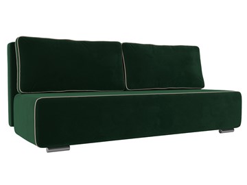 Прямой диван Уно, Зеленый/Бежевый (велюр) в Магадане - предосмотр