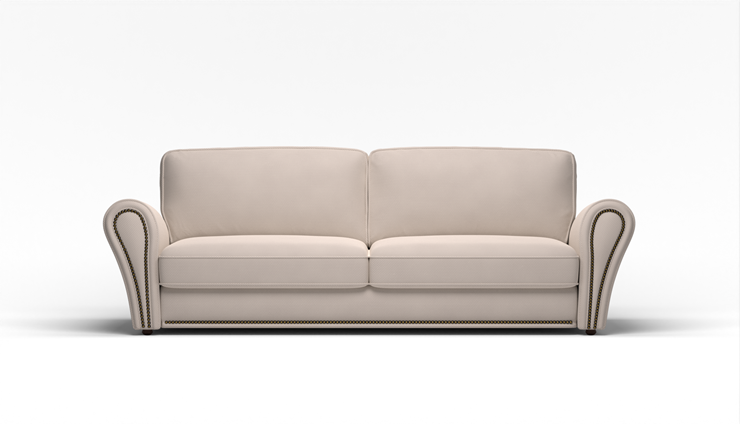 Прямой диван Виктория 2 подушки в Магадане - изображение 1