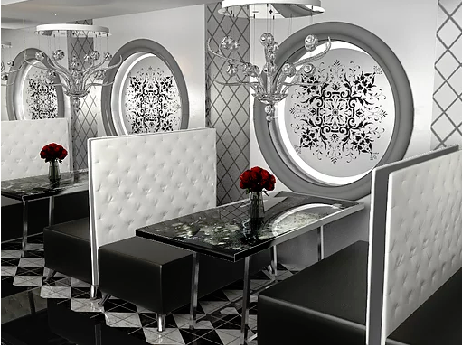 Прямой диван Black and White 800х550х1180 в Магадане - изображение 1