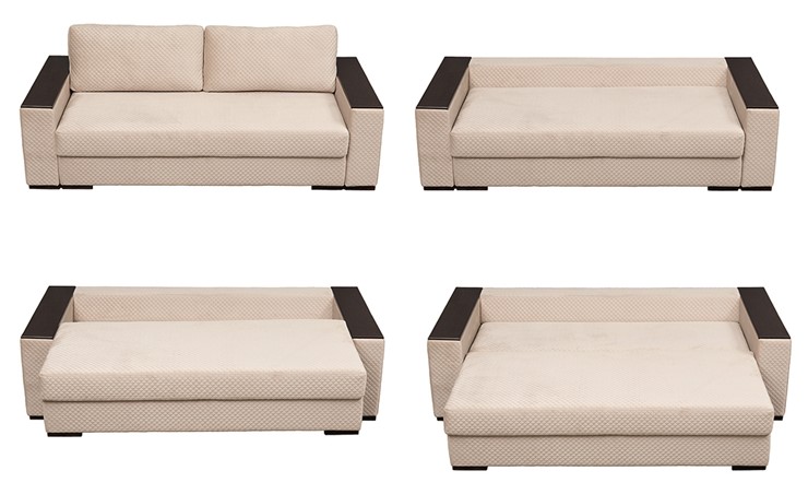 Прямой диван Мэдисон с накладками и полками в Магадане - изображение 1