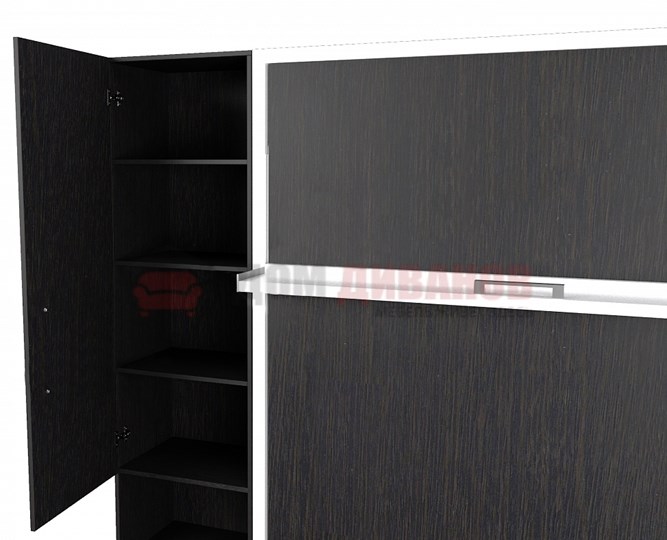 Диван Кровать-трансформер Smart (ШЛ+КД 1400+ШП), 2 шкафа, без подлокотников в Магадане - изображение 2