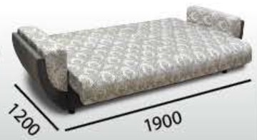 Прямой диван Акварель 2 БД в Магадане - предосмотр 1