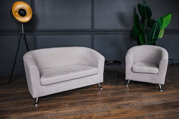 Комплект мебели Брамс  цвет бежевый диван 2Д + кресло в Магадане - предосмотр 1
