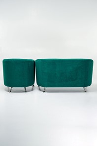 Комплект мебели Брамс  цвет изумрудный диван 2Д + кресло в Магадане - предосмотр 2