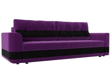 Прямой диван Честер, Фиолетовый/черный (вельвет) в Магадане