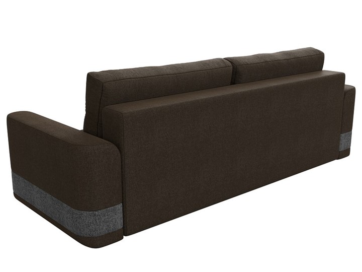 Прямой диван Честер, Коричневый/серый (рогожка) в Магадане - изображение 7
