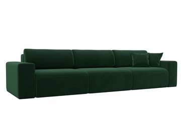 Прямой диван Лига 036 Классик Лонг, Зеленый (Велюр) в Магадане - предосмотр