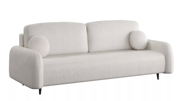 Прямой диван Монблан 3т, Рогожка Муза 01 в Магадане - изображение