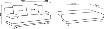 Прямой диван Нео 3 Н в Магадане - предосмотр 6