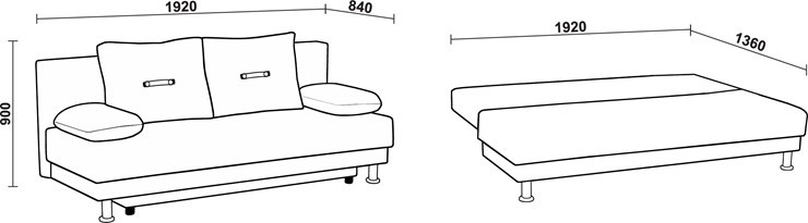 Прямой диван Нео 3 Н в Магадане - изображение 6