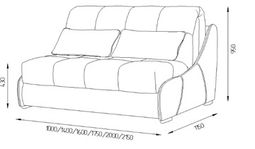 Прямой диван Токио 190 (НПБ) в Магадане - предосмотр 2