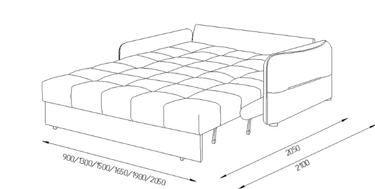 Прямой диван Токио 2 130 (НПБ) в Магадане - изображение 8