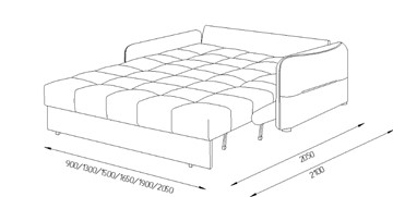 Прямой диван Токио 2 130 (ППУ) в Магадане - предосмотр 8
