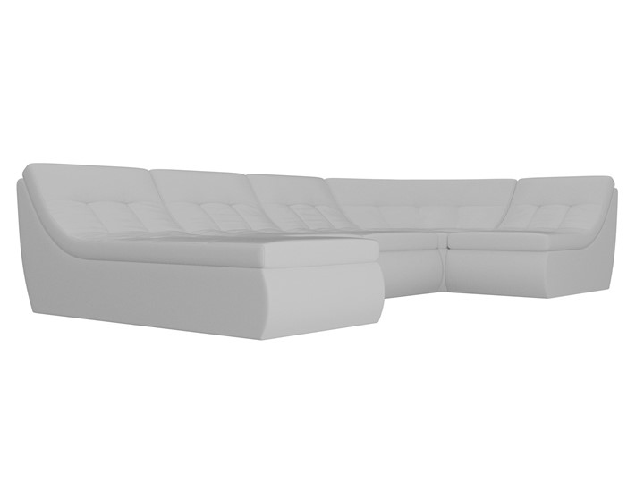 Большой модульный диван Холидей, Белый (экокожа) в Магадане - изображение 4