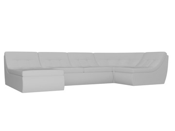 Большой модульный диван Холидей, Белый (экокожа) в Магадане - предосмотр