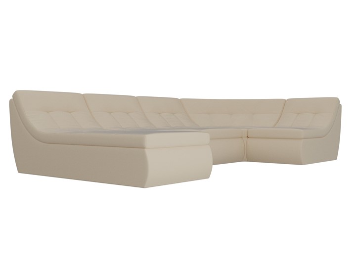 Большой модульный диван Холидей, Бежевый (экокожа) в Магадане - изображение 4