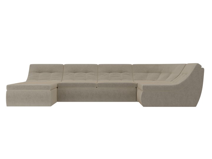 Модульный раскладной диван Холидей, Бежевый (микровельвет) в Магадане - изображение 3