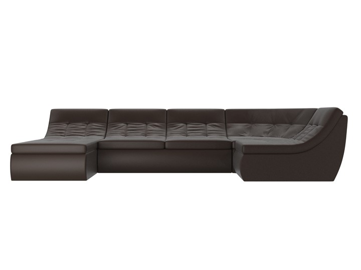 Большой модульный диван Холидей, Коричневый (экокожа) в Магадане - изображение 3
