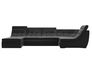 Модульный раскладной диван Холидей люкс, Черный (экокожа) в Магадане - предосмотр 3