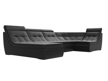 Модульный раскладной диван Холидей люкс, Черный (экокожа) в Магадане - предосмотр 4