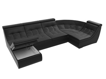 Модульный раскладной диван Холидей люкс, Черный (экокожа) в Магадане - предосмотр 6