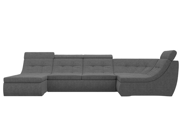 Модульный раскладной диван Холидей люкс, Серый (рогожка) в Магадане - изображение 3