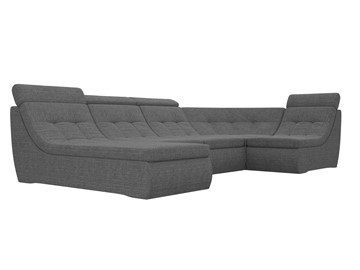 Модульный раскладной диван Холидей люкс, Серый (рогожка) в Магадане - предосмотр 4