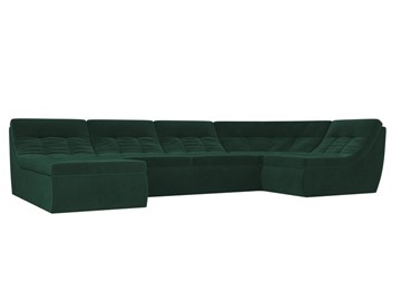 Модульный раскладной диван Холидей, Зеленый (велюр) в Магадане