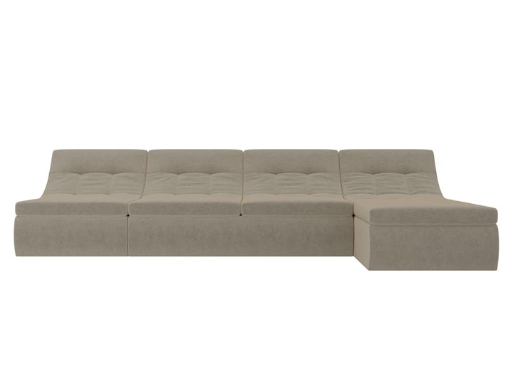 Модульный раскладной диван Холидей, Бежевый (микровельвет) в Магадане - изображение 5