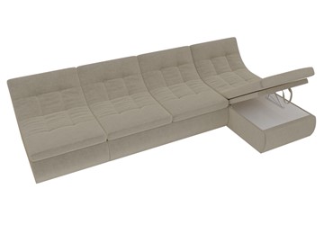 Модульный раскладной диван Холидей, Бежевый (микровельвет) в Магадане - предосмотр 7