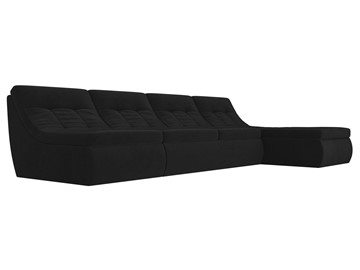 Модульный раскладной диван Холидей, Черный (велюр) в Магадане - предосмотр 4