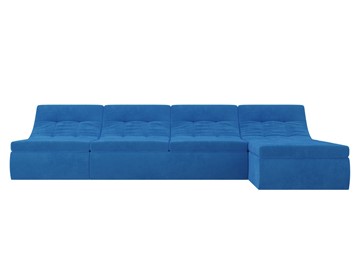 Модульный раскладной диван Холидей, Голубой (велюр) в Магадане - предосмотр 3