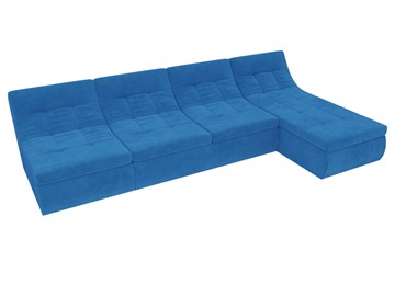 Модульный раскладной диван Холидей, Голубой (велюр) в Магадане - предосмотр 5
