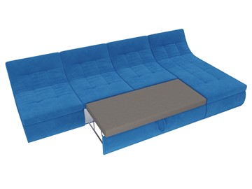 Модульный раскладной диван Холидей, Голубой (велюр) в Магадане - предосмотр 7